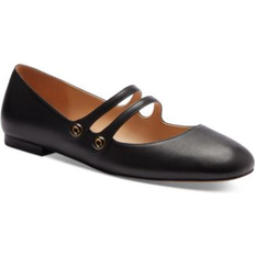 Ballerinas Coach Women's Winley Double Buckle Mary Jane Ballet Flats Black 9.5M