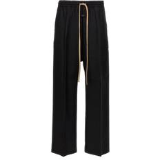 Fear of God Housut Fear of God Pleat Wide Leg Pantaloni Nero-Uomo Black