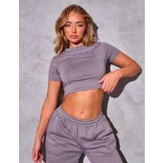 Kaiia Logo Baby Tee Mauve mauve
