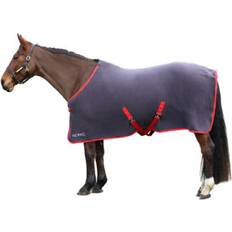 Equestrian 6' Charcoal/Red HYCONIC Horse Fleece Rug