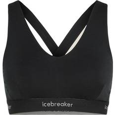 Medium stöd BH:ar Icebreaker Women's Merino 125 Cool-Lite Sprite Racerback Bra Black