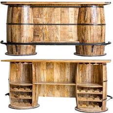 Home ESPRIT Bar Cabinet Natural Bar Table 60x180cm