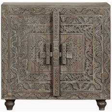 Brown Cabinets Home ESPRIT Light Brown Wood 91.5 x 40 x 90 cm Sideboard 90x90cm