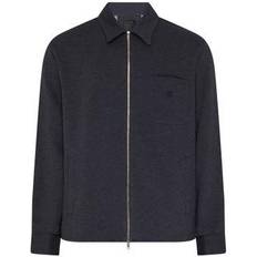 Zipper Shirts Givenchy Zipped Shirt In Fleece - Grey