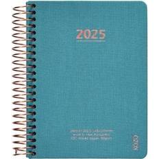 Kozo Kalender 2025 A6 vecka/uppslag blå