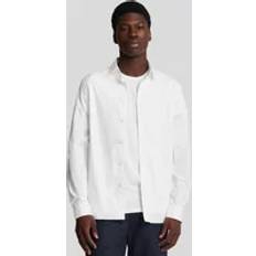 Lyle & Scott Vita Skjortor Lyle & Scott Tonal Eagle Poplin Skjorta - Vit
