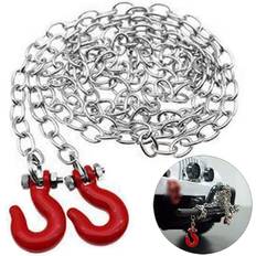 ShareGoo Mini Metal Trailer Hook & Chain Compatible with 1/10 RC4WD D90 Axial SCX10 RC Crawler Car Truck