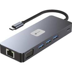 Leotec Docking Station 11-1 Plus 1USB-C PD100 3USB3.2 HDMI VGA GGL Lectjsd MCSD