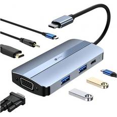 Leotec Docking Station 7in1 1USB-C PD100 1USB3.0 1USB-C 1USB2.0 1HDMI