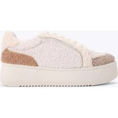 Faux Fur Trainers Kurt Geiger KG Kurt Geiger Lighter Faux Teddy Platform Trainers, White/Multi