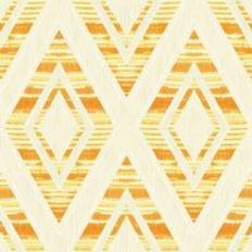 Wallquest Tribal Stripes Orange Wallpaper Metallic Effect Stylish Feature