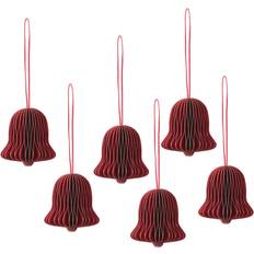 Broste Copenhagen Dekoration Broste Copenhagen Chime Bell Pompeian Red Julgranspynt 5cm 6st