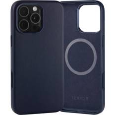 Torro iPhone 16 Pro Max Leather Slimline Bumper Case MagSafe Compatible Blue