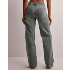 Nelly Kläder Nelly Low Waist Loose Jeans - Blå