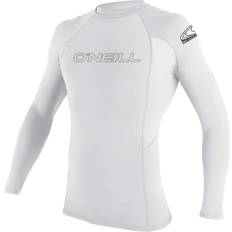 White Rash Guards & Base Layers O'Neill Basic Skins Long-Sleeve Rashguard Men's White