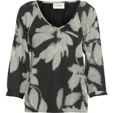 Cream Tops Cream Cromma 3/4 Sleeve Printed Blouse - Multi