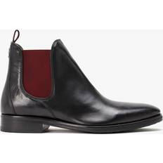 Mens Andante Black Leather Chelsea Boots 7, Co
