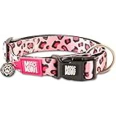 Max & Molly Coleira Leopard Pink com Smart ID 22-35 cm x 10 mm