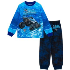 Nightwear Monster Jam Toddler Boys Pullover Shirt and Pants Sleep Set to Grave Digger El Toro Loco Megalodon Megalodon 2T