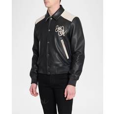 Amiri Jackets Amiri Black MA Swirl Band Leather Jacket