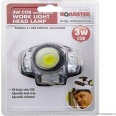 White Camping Lights B&Q 3 Watt White Led Cob Headlight Builders & Workers Head Lamp, Can Also Be Used For Camping & Hiking One Size