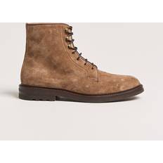 Læder Ankelstøvler Brunello Cucinelli Suede lace-up boots brown