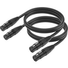 Cables Yinke r XLR Female To Female Microphone Cable 2 Pack