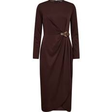 Donna - Marrone Vestiti Lauren Ralph Lauren Sablise-Long Sleeve-Day Dress - Marrone