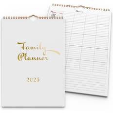 Familjekalender Planner Guld 2025