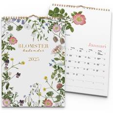 Väggkalender Blomster A4 2025