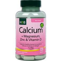 Holland & Barrett Calcium Magnesium Vitamin D Zinc Tablets - 120 Tablets