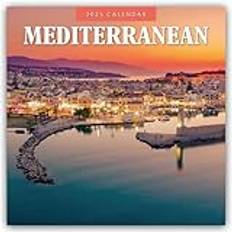 Red Calendars Mediterranean 2025 Square Wall Calendar