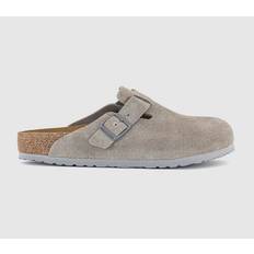 Birkenstock Grey Clogs Birkenstock Womens Boston Clogs Stone Coin Grey