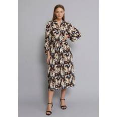 Minus Klänningar Minus Mscassandra Midi Dress Dam Midiklänningar Från Magasin Madder Brown Print