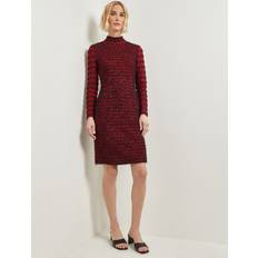 Misook Two Toned Eyelash Knit Sheath Dress