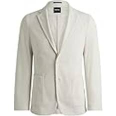 Herren - Weiß Jacketts BOSS Sakko P-Hanry 50527909 Écru Slim Fit