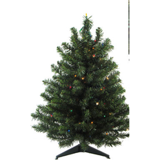 Christmas Trees Northlight 3' Pre-Lit Medium Canadian Pine Artificial Multicolor Lights Christmas Tree