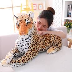 Leopards Soft Toys Maxpower 1, 75 cm 30-120cm Big Leopard Panther Plush Toys Giant White Tiger Black Panther