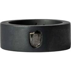 Parts of Four Sistema Ring unisex Oxidised Sterling Silver/Diamond Black