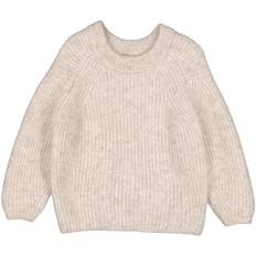 9-12M - Mädchen Strickpullover MarMar Mohair Cashew Melange Tota Strik år/140