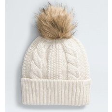 The North Face Accessories The North Face Women's Oh Mega Fur Pom Beanie, White Dune