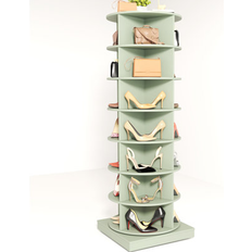 Green Shoe Racks Orren Ellis 360 Rotating 7 Layers 56.14" H X 23.62" W X 23.62" D Shoe Rack