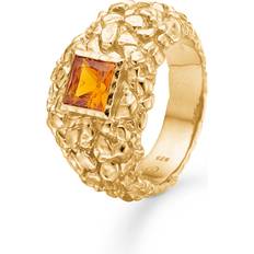 Studio Z Untamed ring guldbelagt med orange kubisk zirkon
