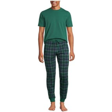 Uomo - Verde Pigiama Lands' End Jersey Pyjama Set, Men - Green