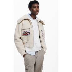 Desigual Men Clothing Desigual Trucker jacket WHITE