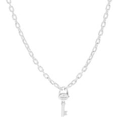 Gucci Collares Gucci Trademark Key Necklace - Silver