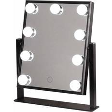 Veganska Sminkspeglar Northio Bright Beauty Vanity Sminkspegel med LED-belysning Svart