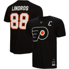 NHL T-shirts Mitchell & Ness Men's Eric Lindros Black Philadelphia Flyers Name Number T-Shirt