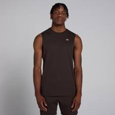 Bruna - Herr Linnen MP Rest Day Drop Armhole Tank Top - Coffee