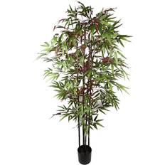 Bamboo Decorative Items Leaf 180Cm Bamboo 1140 Red Green Silk - One Size Artificial Plant